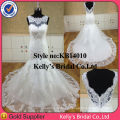 new arrival hotest shinny heavy beading mermaid lace v cut skirt wedding dresses